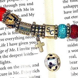 Sterling Silver Swarovski Chrystal charm bracelet